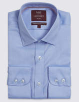 Thumbnail for your product : M&S Collection Luxury 2in Longer Pure Cotton Tailored Fit Shirt