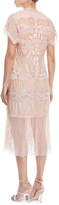 Thumbnail for your product : Nanette Lepore Jeweled V-Neck Pleated Dress