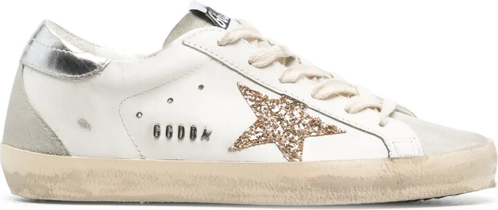 Golden Goose Leather Super-Star Sneakers - ShopStyle