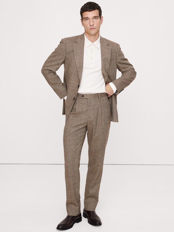 Banana Republic Italian Herringbone Suit Pant