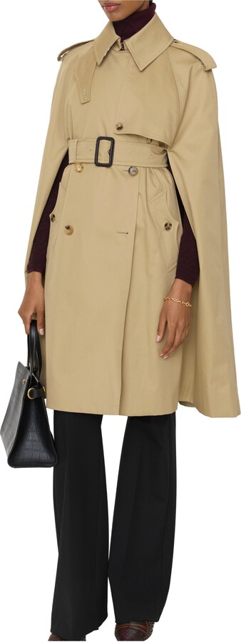 Burberry Gabardine Belmont Trench Cape