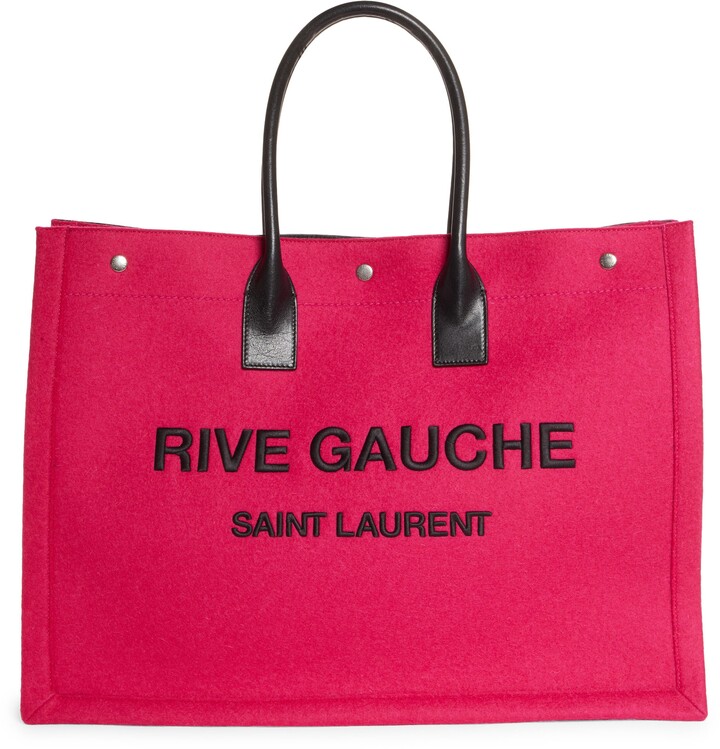 Saint Laurent Noe Rive Gauche Wool Tote - ShopStyle