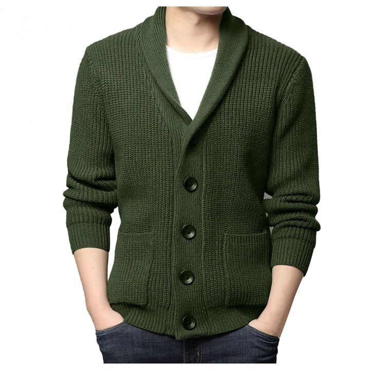 VOBOOM Men Regular Fit Turtleneck Pullover Sweaters Basic Tops Knitted Thermal 