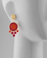 Thumbnail for your product : Rain Swirl-Disc Beaded Crystal Drop Earrings