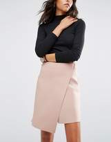 Thumbnail for your product : ASOS Wrap Mini Skirt In Scuba