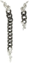 Thumbnail for your product : YEPREM 18kt White Gold Diamond Chain Drop Earrings
