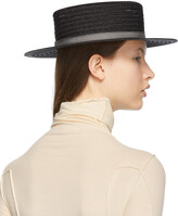 Thumbnail for your product : Maison Michel Black Hemp Kiki Hat