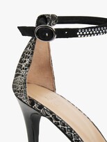 Thumbnail for your product : AND/OR Brianna Leather High Heel Open Court Shoes, Pewter