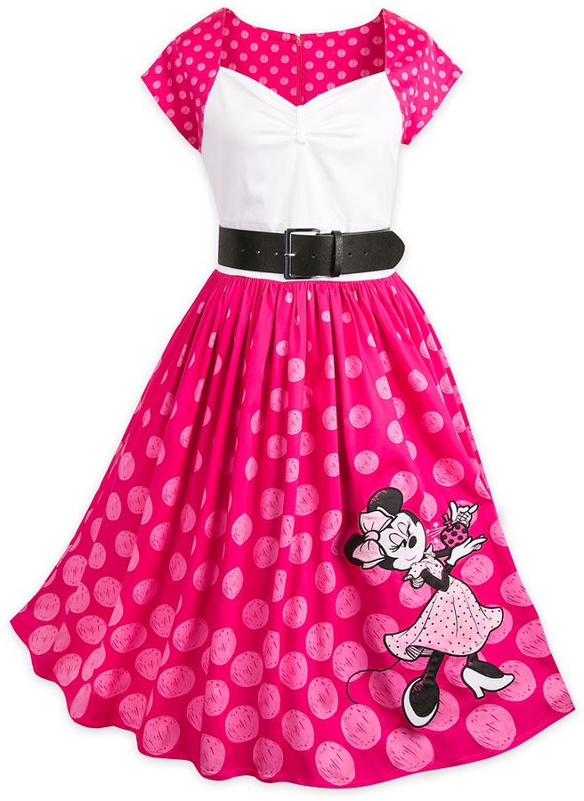 Disney Minnie Mouse Pink Polka Dot Dress for Women ShopStyle