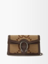 Thumbnail for your product : Gucci Dionysus Super Mini Gg-canvas Cross-body Bag - Brown Multi