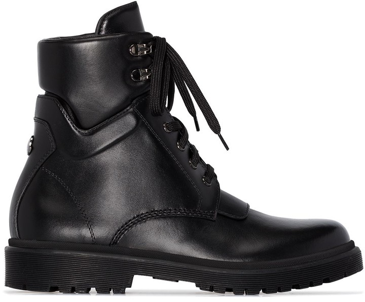 Moncler Patty leather ankle boots - odista.com