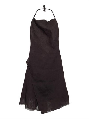 MARQUES'ALMEIDA Halterneck wrap-skirt linen dress
