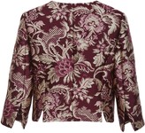 Thumbnail for your product : Oscar de la Renta Floral Damask Silk-Satin Jacquard Jacket