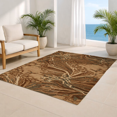 Bloomsbury Market Nature Brown Indoor and Outdoor Area Rug