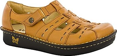 Alegria Pesca Leather Fisherman Platform Clogs