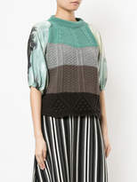 Thumbnail for your product : Antonio Marras striped knit top