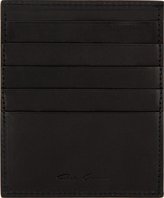 Thumbnail for your product : Rick Owens Black Matte Leather Perforated Card Holder
