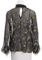 Thumbnail for your product : Suno Embroidered Silk Top