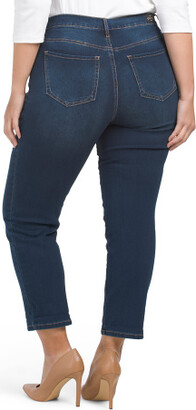 Nanette Lepore Plus Stretch High Rise Straight Jeans