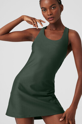 Alo Yoga  Airlift Fly Dress in Dark Cactus Green, Size: 2XS - ShopStyle