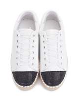 Thumbnail for your product : KENDALL + KYLIE Kendall & Kylie Kendall Kylie Sequin Toe Lace Up Leather Espadrilles Colour: Lat