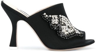 ATTICO The Pamela embellished mules