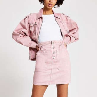 black denim skirt river island