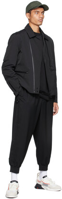 Y-3 Black Refined Wool Cuff Trousers