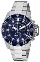 Thumbnail for your product : Invicta Men's Pro Diver Chronograph Silver-Tone Steel Blue Dial