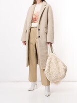 Thumbnail for your product : GOEN.J Single-Breasted Faux-Shearling Coat