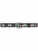 Thumbnail for your product : Gucci GG Marmont bee-print thin belt