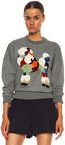 Thumbnail for your product : 3.1 Phillip Lim Embroidered Poodle French Terry Sweatshirt in Dark Grey Melange