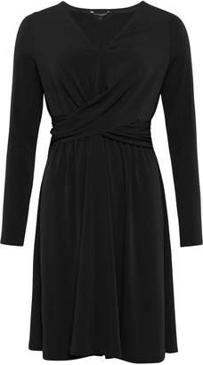 Next Womens French Connection Black Crepe Wrap Dress