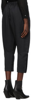 Thumbnail for your product : Comme des Garcons Black Wool Gabardine Vented Hem Trousers