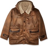 Thumbnail for your product : Excelled Leather Excelled Men's Big and Tall Faux Shearling Hooded Jacket