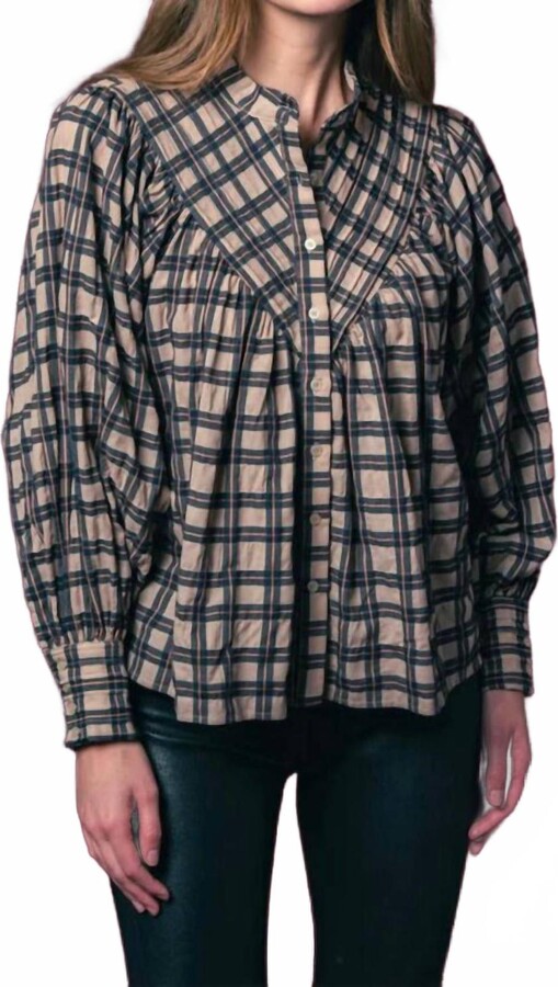 THE SHIRT Plaid Shiv Ruffled Shirt