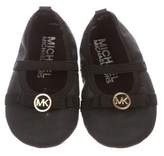 Thumbnail for your product : MICHAEL Michael Kors Girls' Leather Logo Flats black Girls' Leather Logo Flats