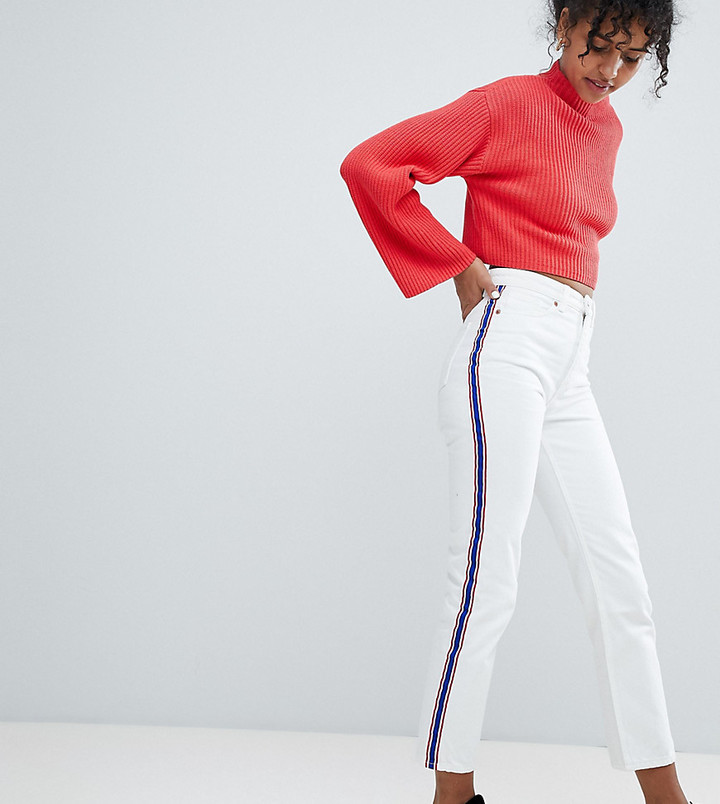 monki white jeans