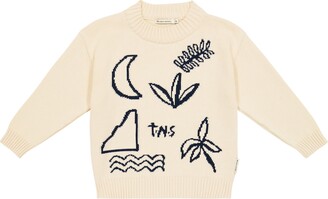 The New Society All The Things intarsia cotton sweater