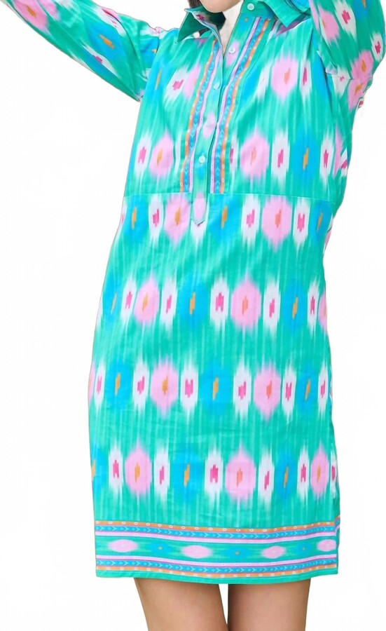 Bella Tu Camden Shirtdress In Mint