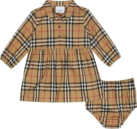 Burberry Children Olivetta Check (Infant) (Archive Beige IP Check) Girl's  Clothing - ShopStyle