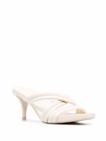 Thumbnail for your product : Pedro Garcia Crossover-Strap Leather Mules