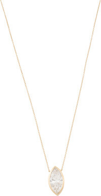 TJMAXX 14Kt Gold Lab Diamond Marquise Pendant Necklace, Diamond/Gold