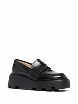 Thumbnail for your product : Premiata Penny-Slot Leather Loafers