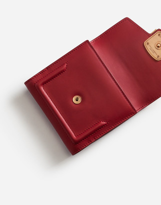 Dolce & Gabbana French Flap Amore Wallet In Calfskin