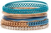 Thumbnail for your product : New Look Blue Chain Bangle Bracelet Pack