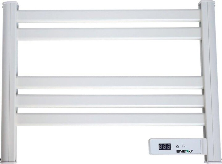 ENERJ Infrared Heating Towel Rail LC Screen with BS plug 1.2 m for