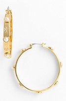Thumbnail for your product : Tory Burch Studded Hoop Earrings