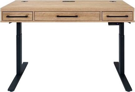 Martin Furniture MasonModernWoodLaminateOfficeElectronicSit/StandDeskLightBrown-MartinFurniture:Adjustable,AllPurposeDrawer