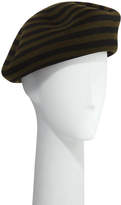 Thumbnail for your product : Marzi Striped Wool Beret Hat
